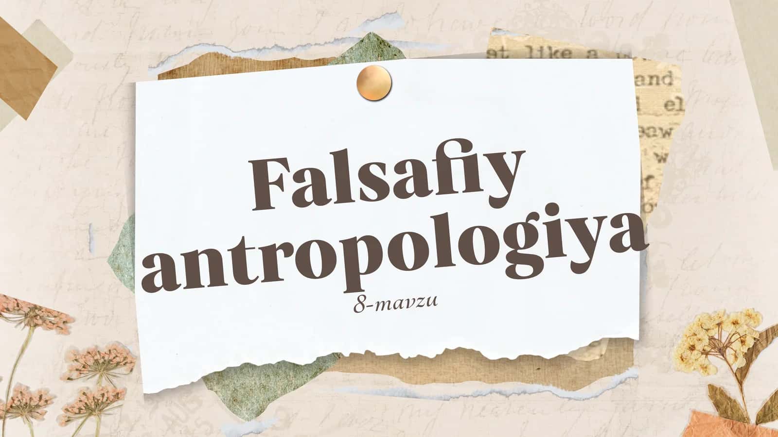 Falsafiy antropologiya