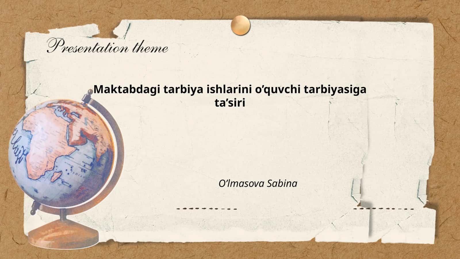 Maktabdagi tarbiya ishlarini o’quvchi tarbiyasiga ta’siri