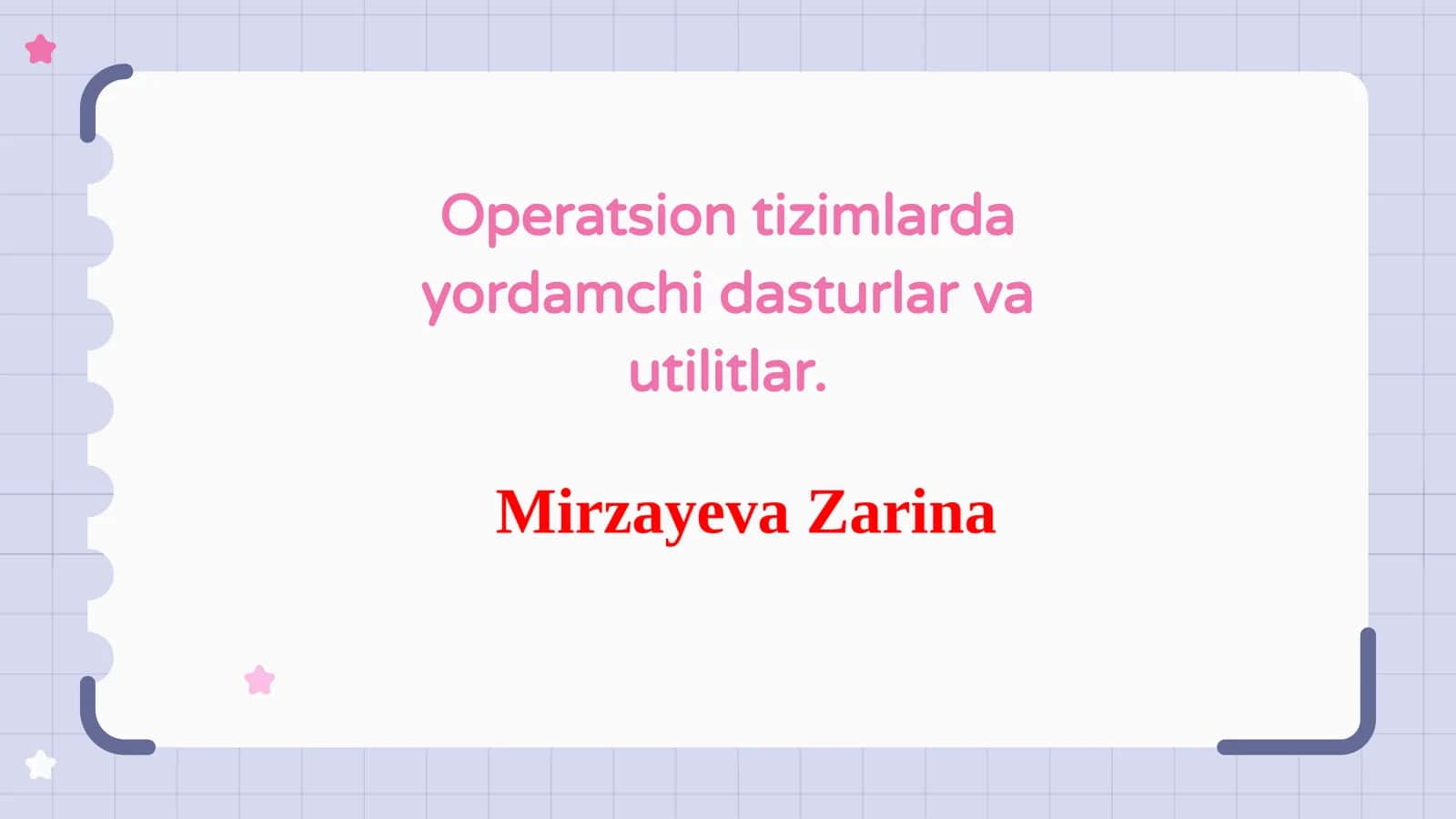 Operatsion tizimlarda yordamchi dasturlar va utilitlar