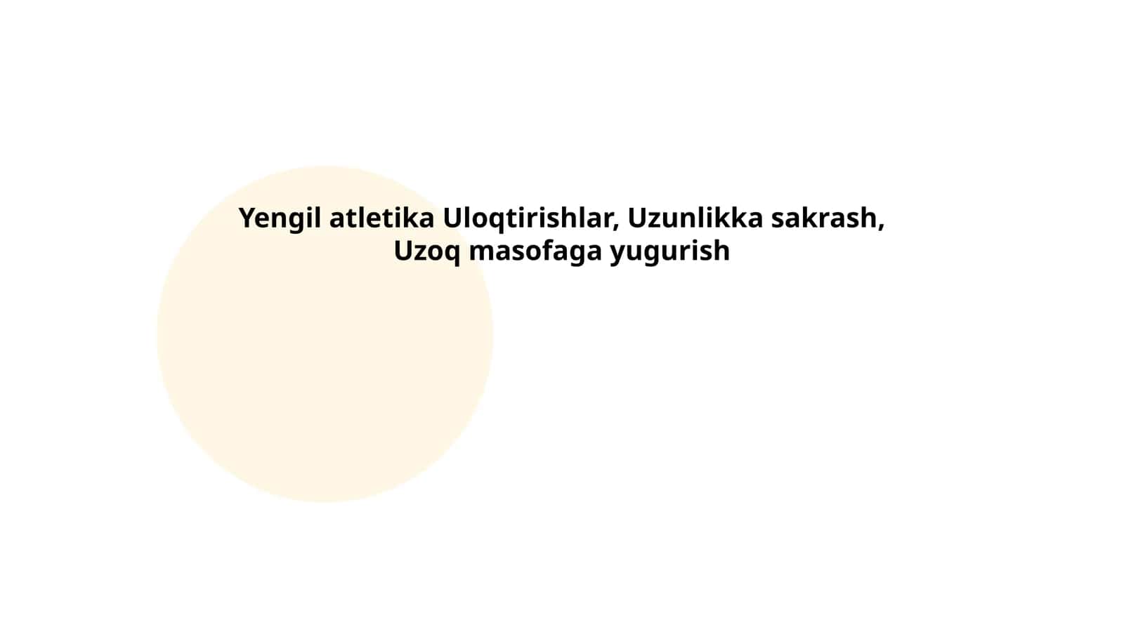 Yengil atletika Uloqtirishlar, Uzunlikka sakrash, Uzoq masofaga yugurish