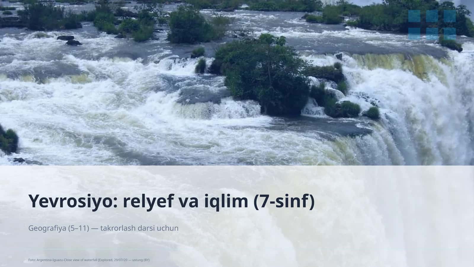Yevrosiyo: relyef va iqlim (7-sinf)