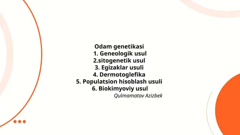 Odam genetikasi