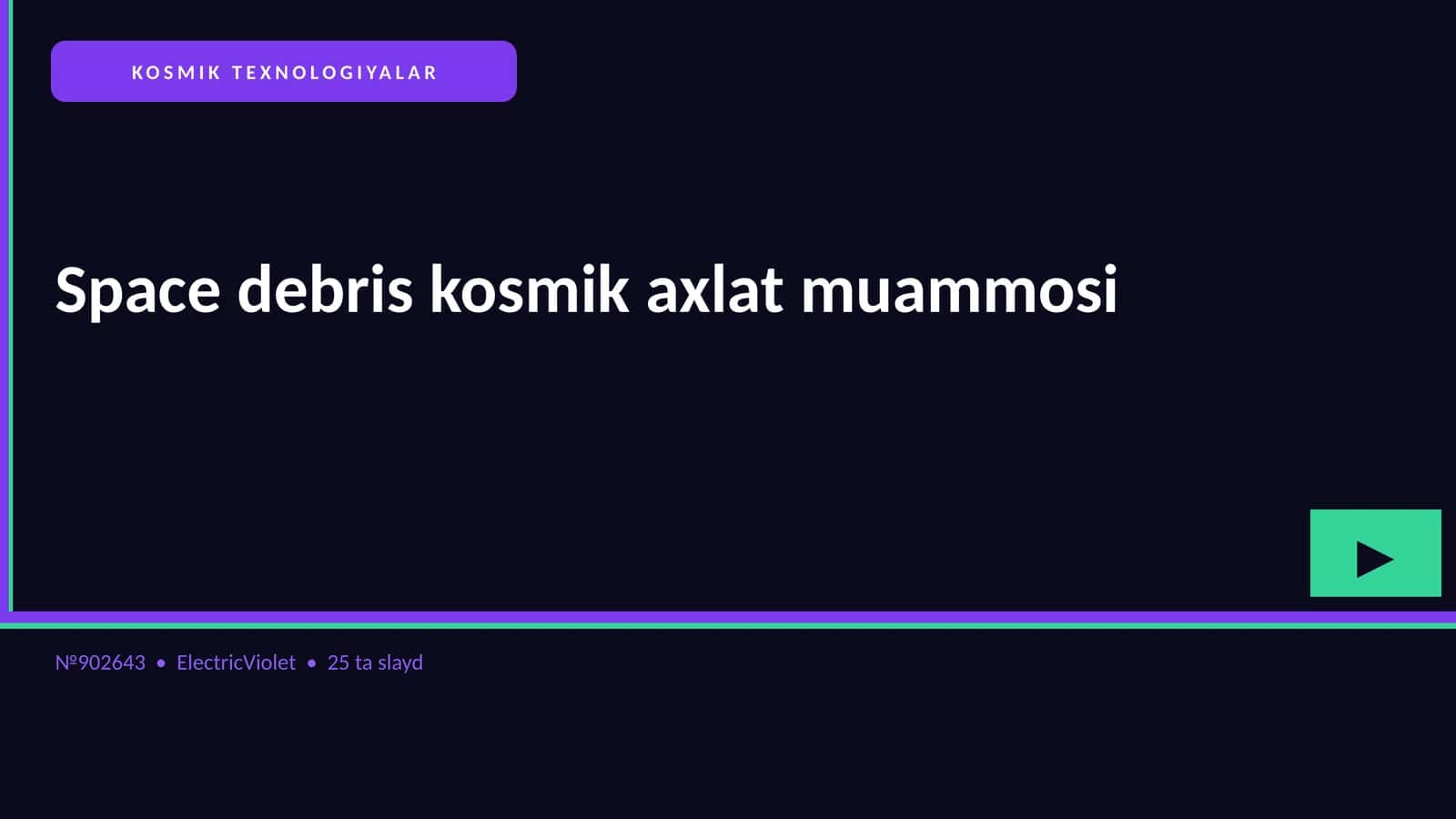 KOSMIK TEXNOLOGIYALAR