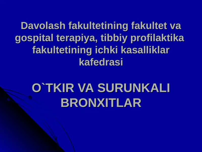 O`TKIR BRONXIT