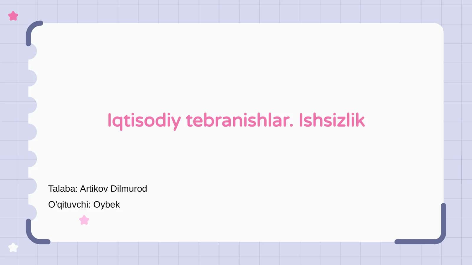 Iqtisodiy tebranishlar
