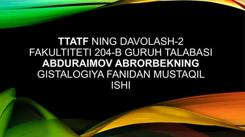 Naftas olish tizimi a’zolari tavsifi