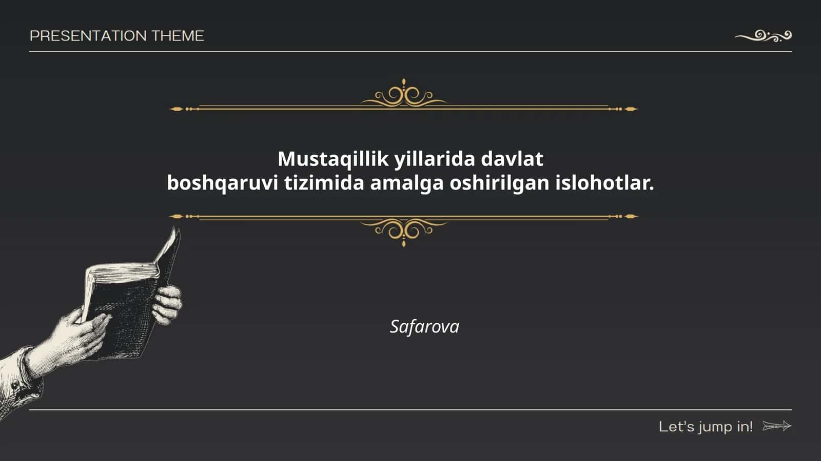 Davlat boshqaruvi tizimini markazlashtirish