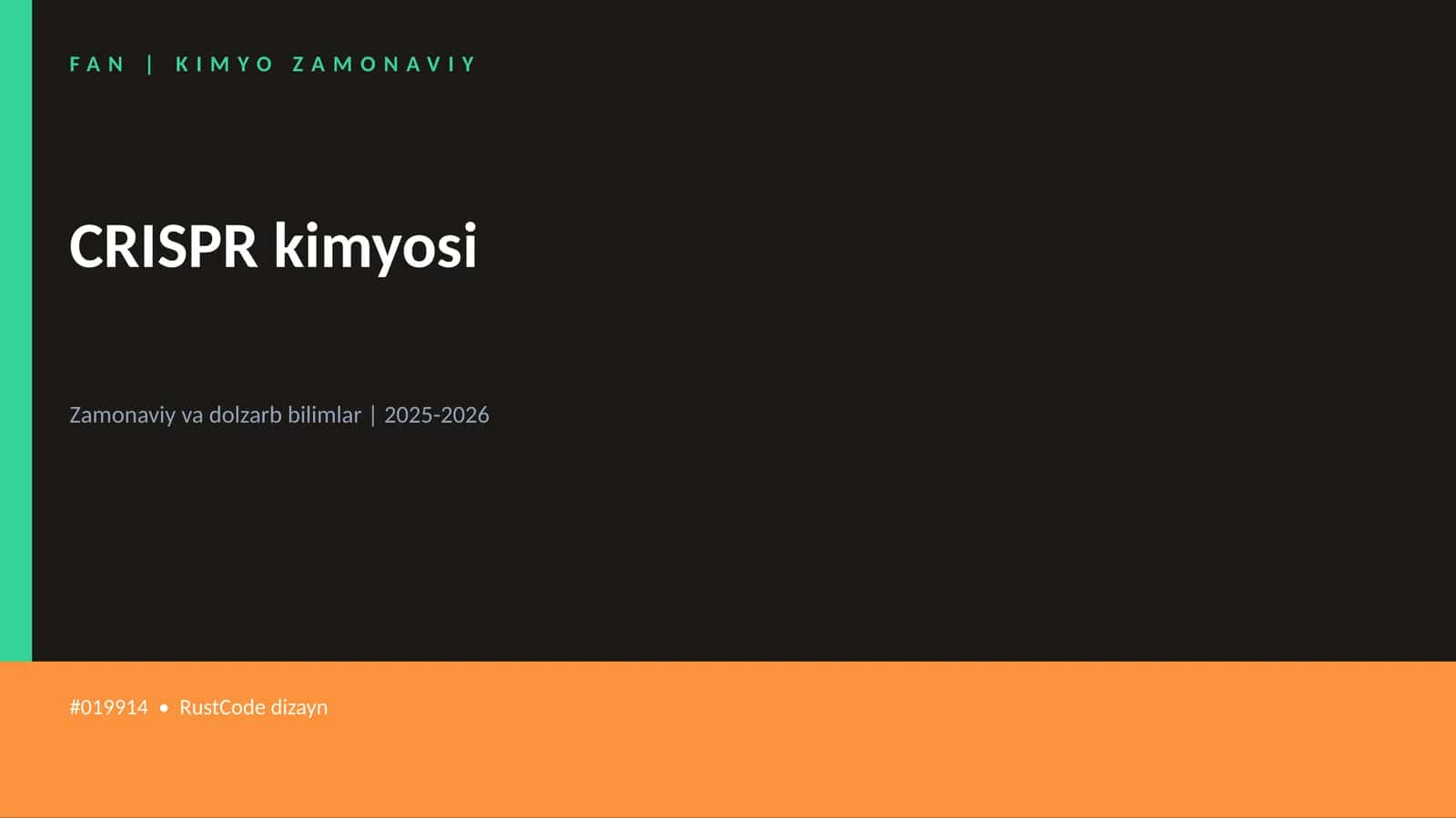 FAN | KIMYO ZAMONAVIY