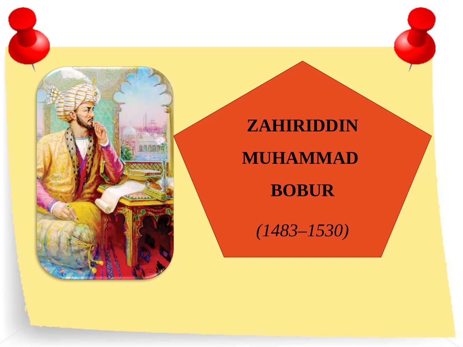 ZAHIRIDDIN MUHAMMAD BOBUR