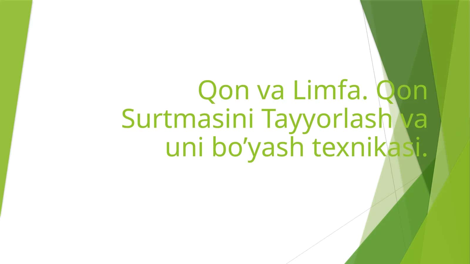 Organizm Ichki Muhitini To'qima Suyuqlik, Qon va Limfa