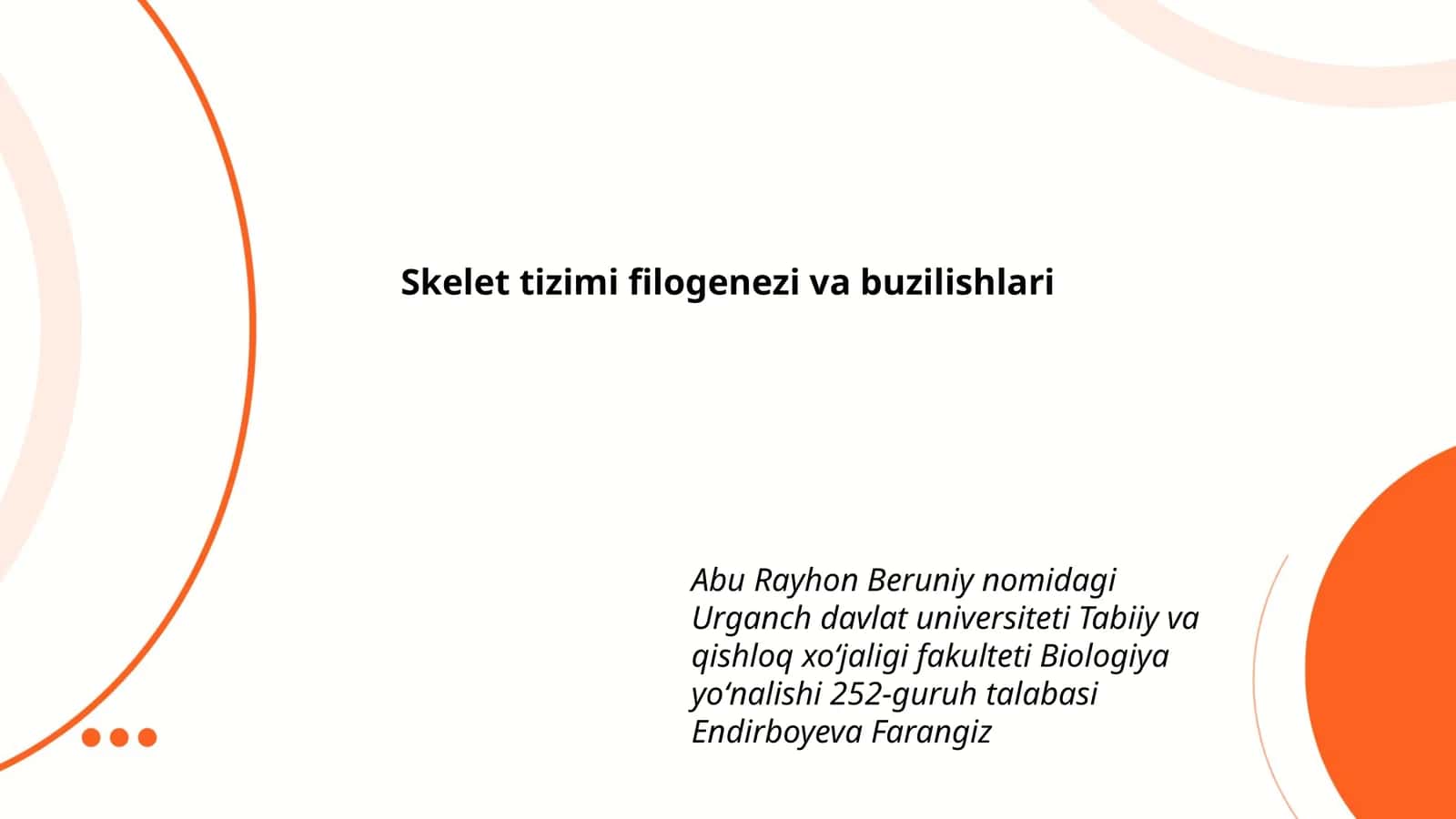 Skelet tizimi filogenezi va buzilishlari