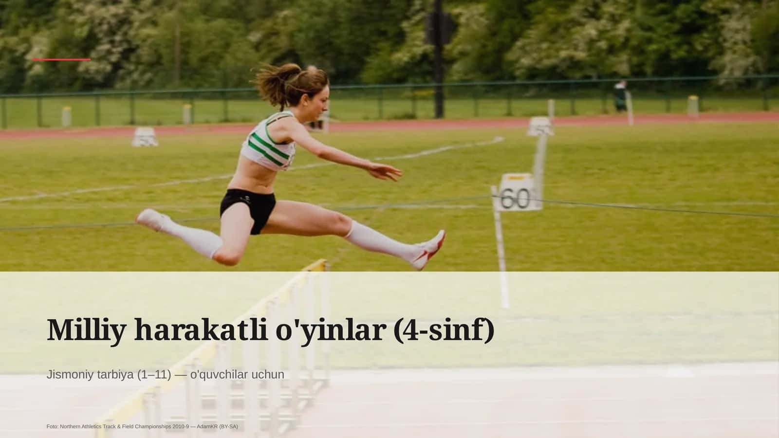 Milliy harakatli o'yinlar (4-sinf)