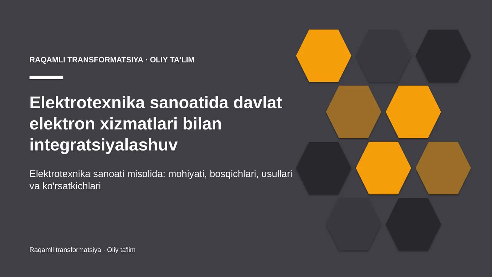 Elektrotexnika sanoatida davlat elektron xizmatlari bilan integratsiyalashuv