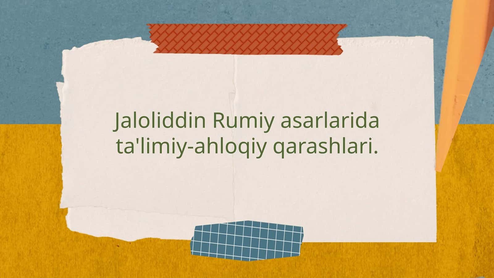 Jaloliddin Rumiy ahloqiy qarashlari