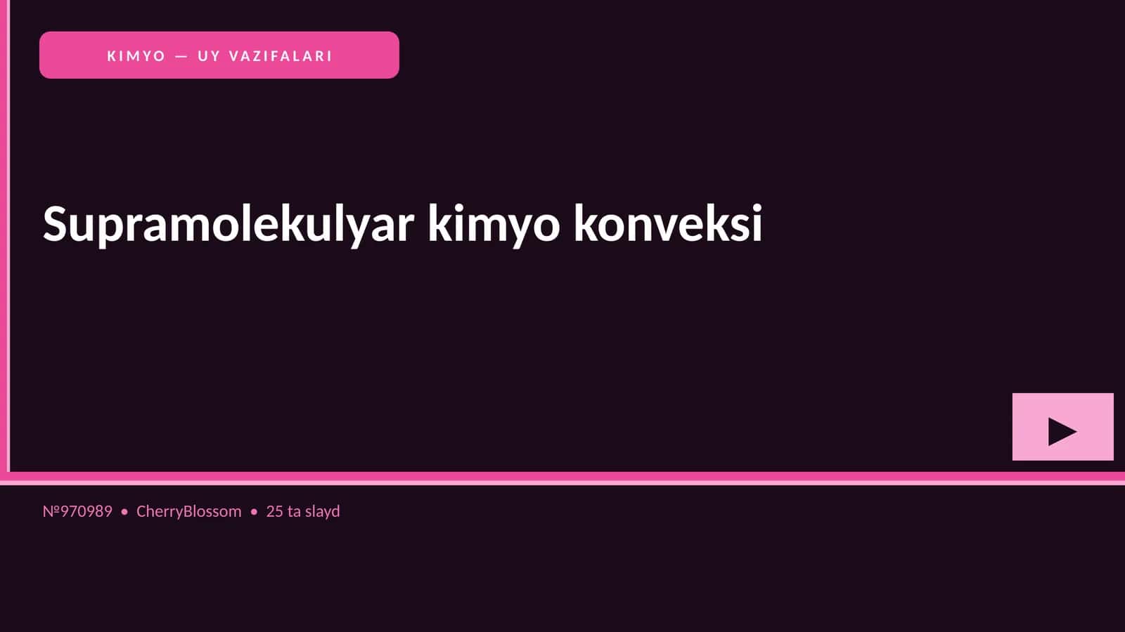 Supramolekulyar kimyo konveksi