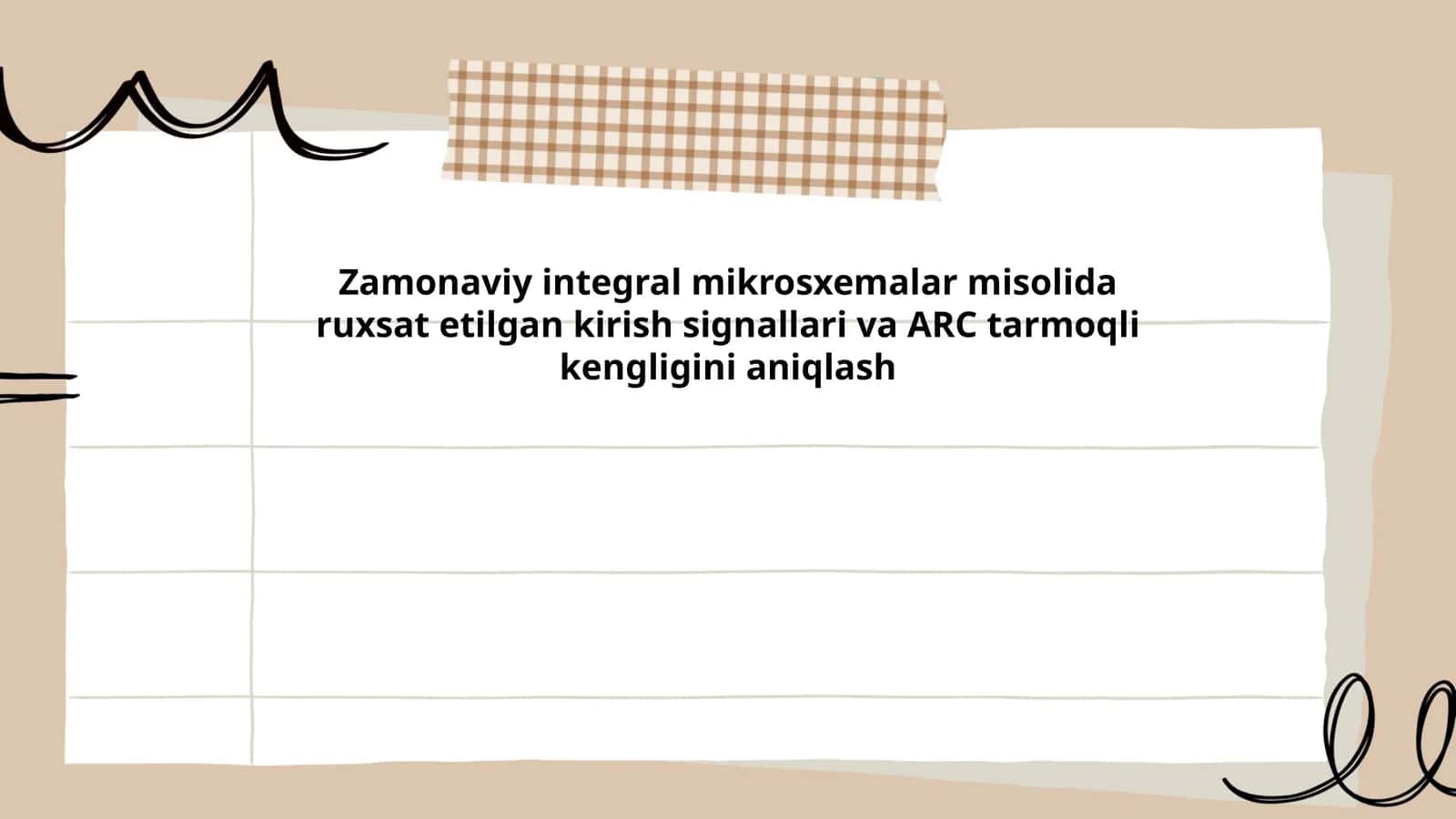 Zamonaviy integral mikrosxemalar tushunchasi