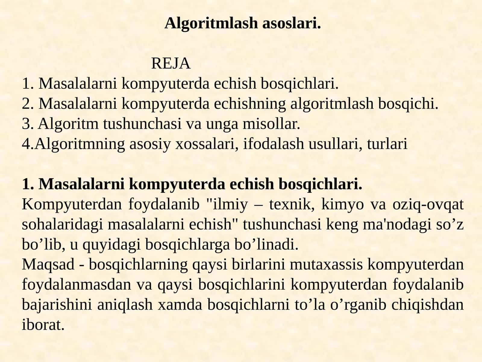 Algoritmlashasoslari