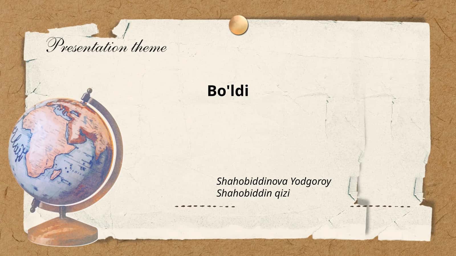 Bo'ldi: O'zbek madaniyati va an'analari