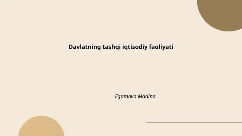 Tashqi savdo siyosati