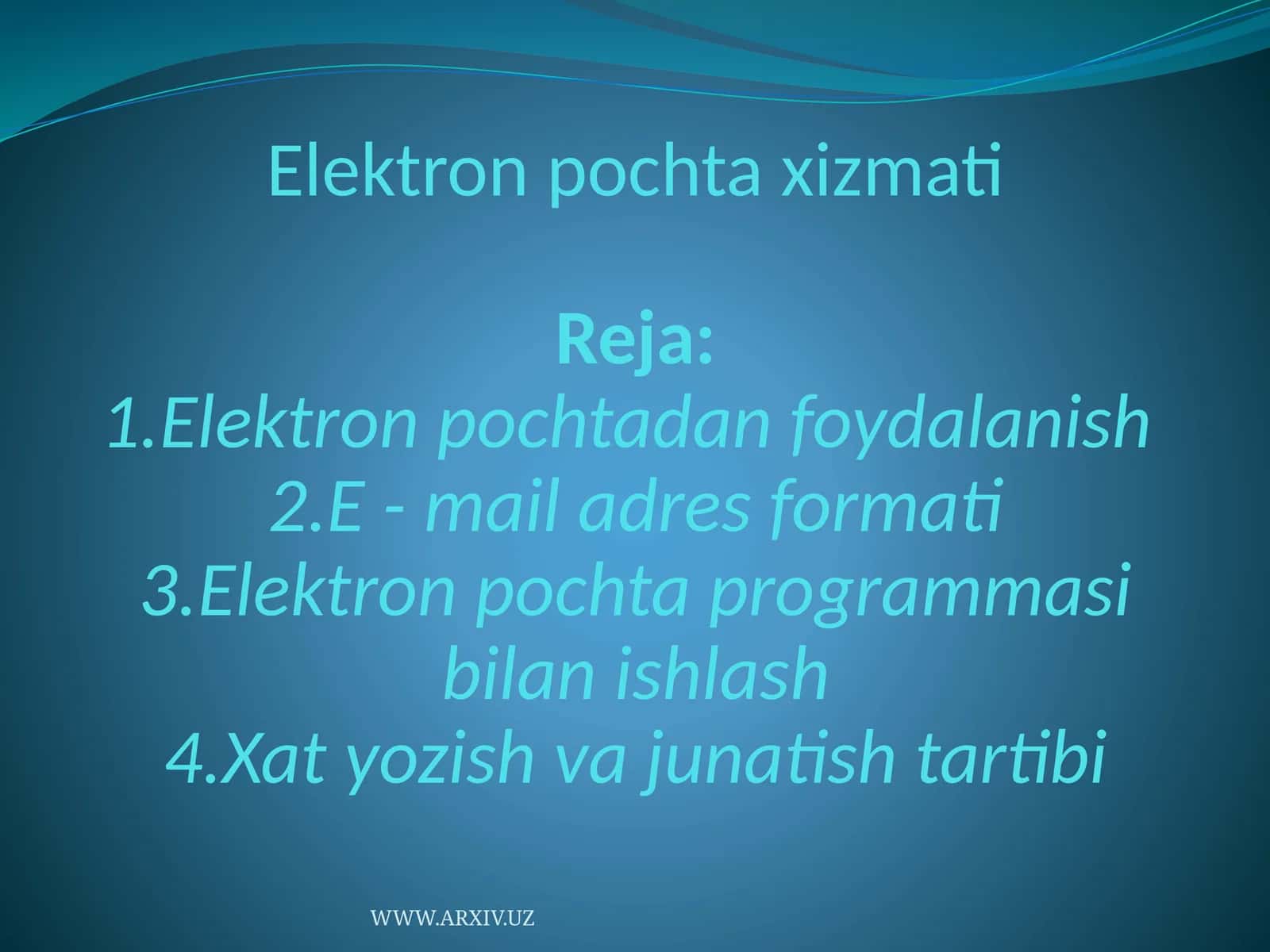Elektron pochta xizmati