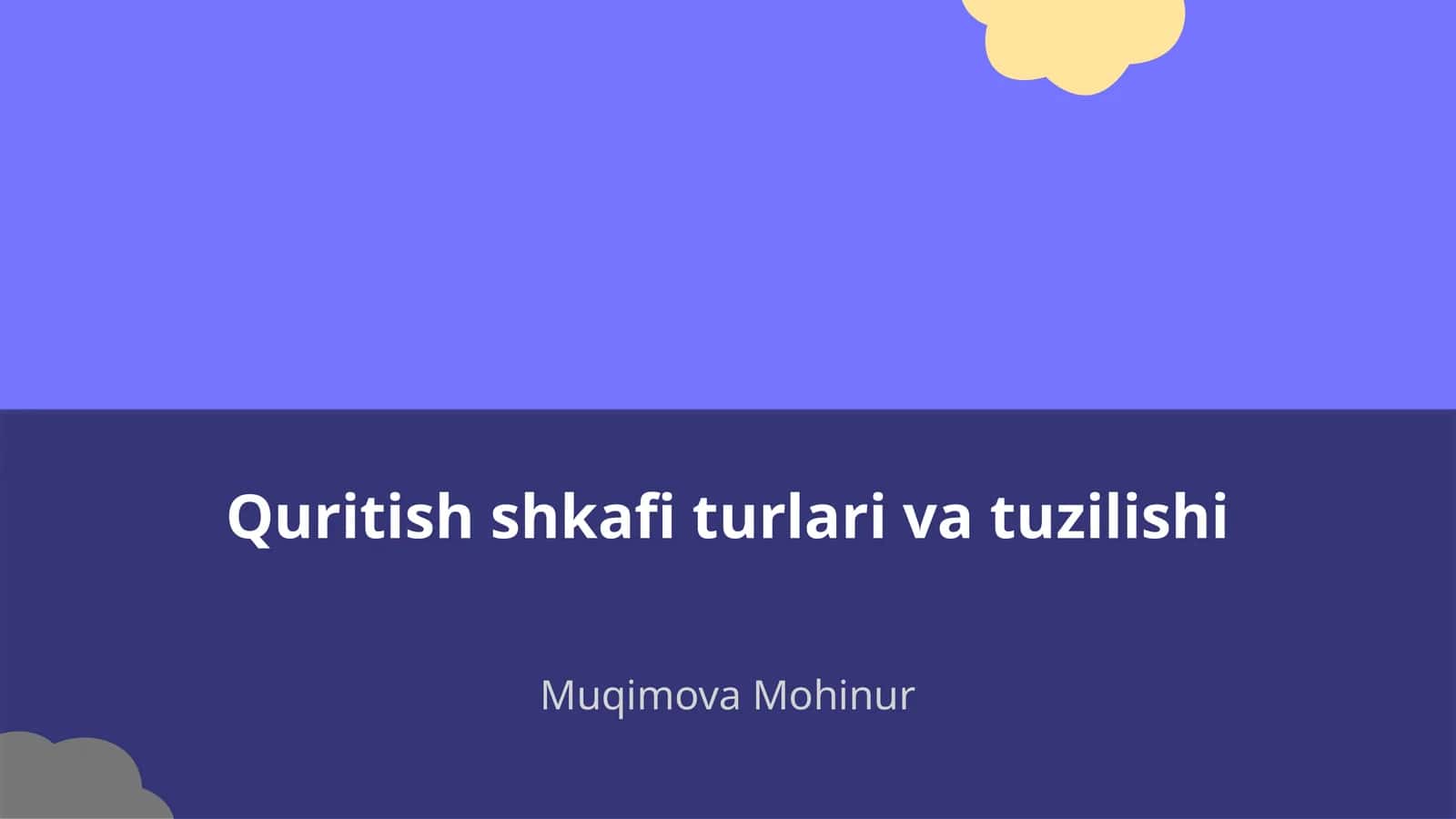 Quritish shkafi turlari va tuzilishi