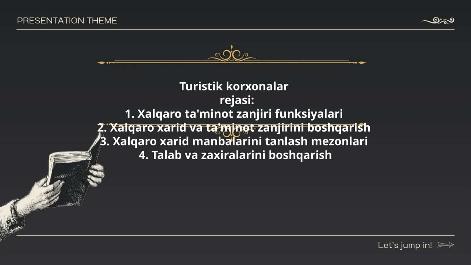 Turistik korxonalar rejasi