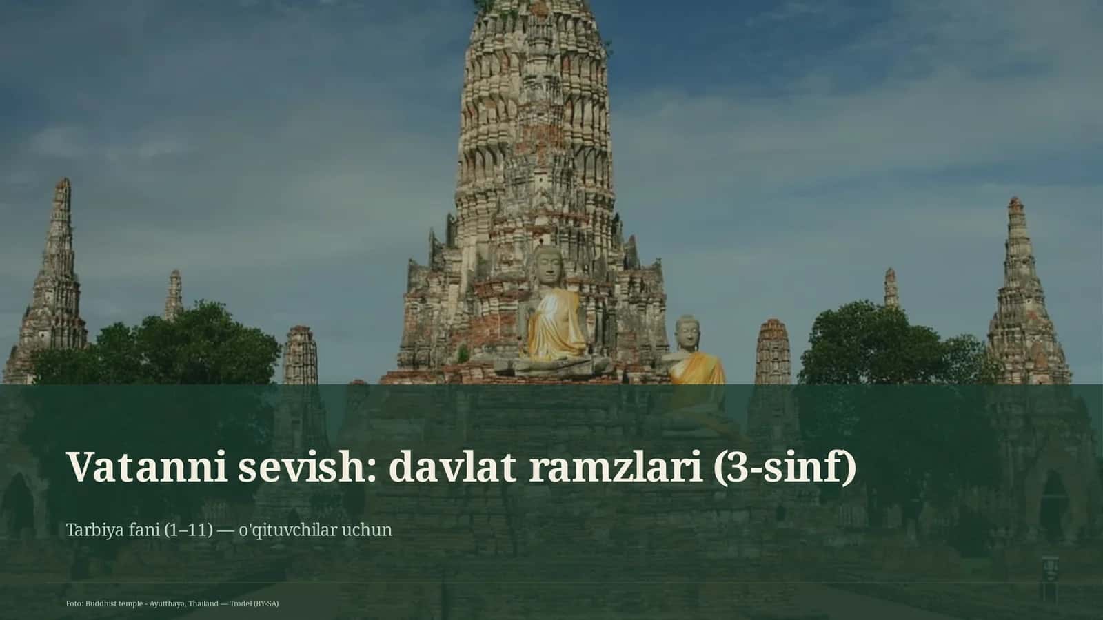 Vatanni sevish: davlat ramzlari (3-sinf)