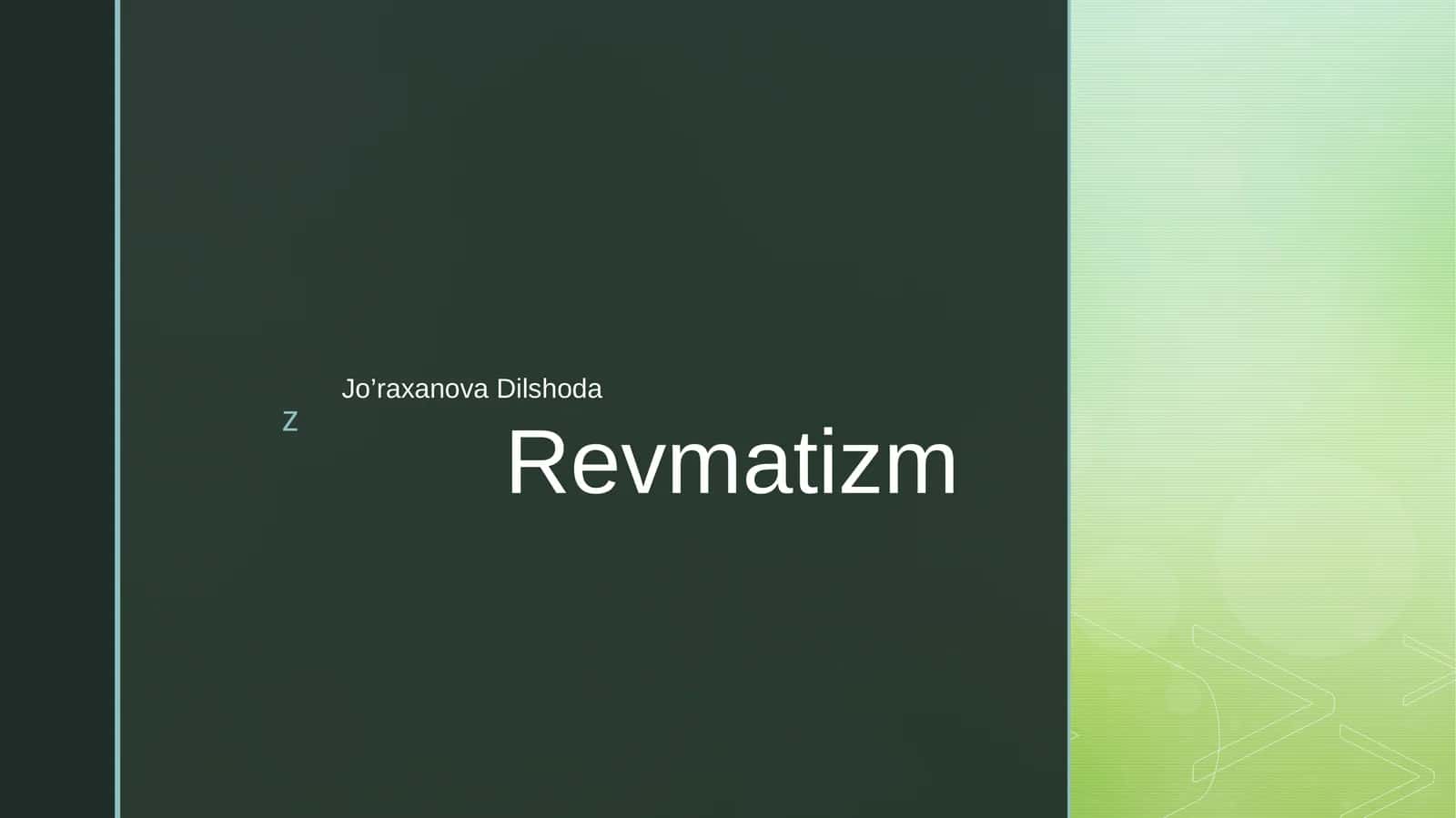Revmatizm