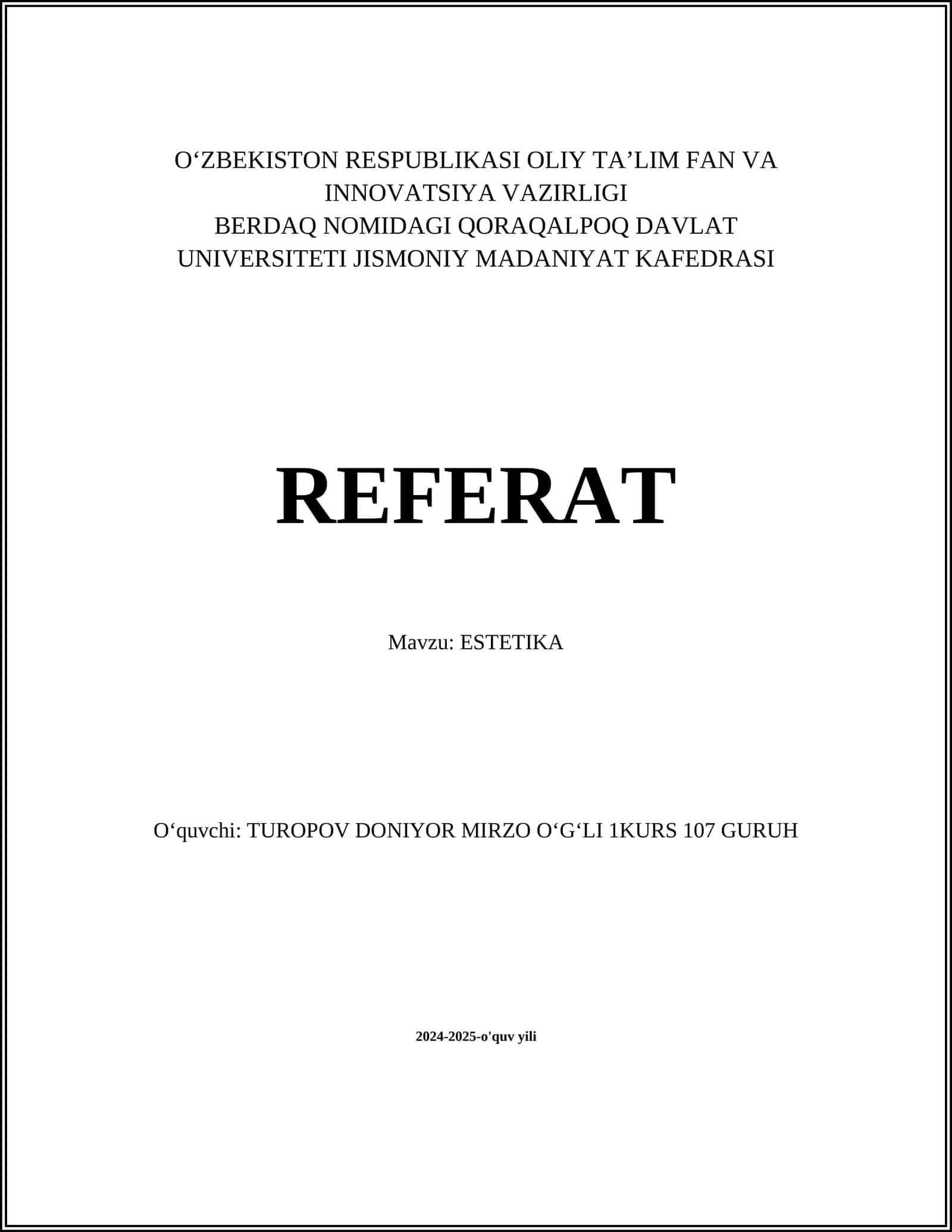 ESTETIKA