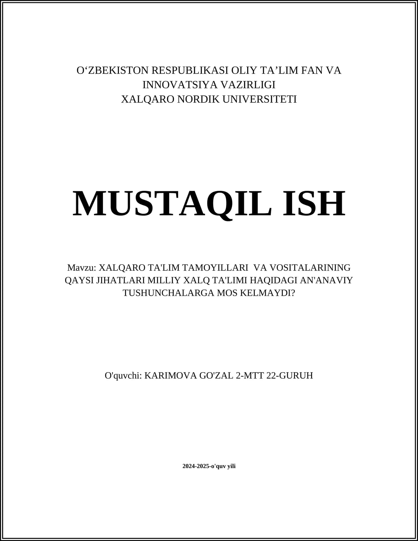 Innovatsion ta'lim yondashuvlari