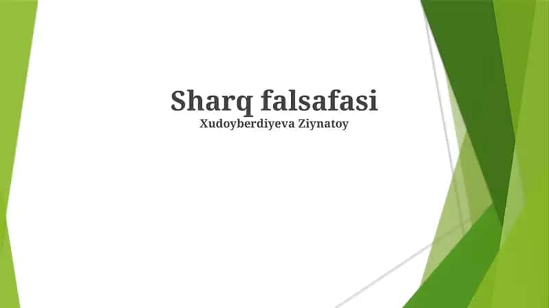 Sharq falsafasi