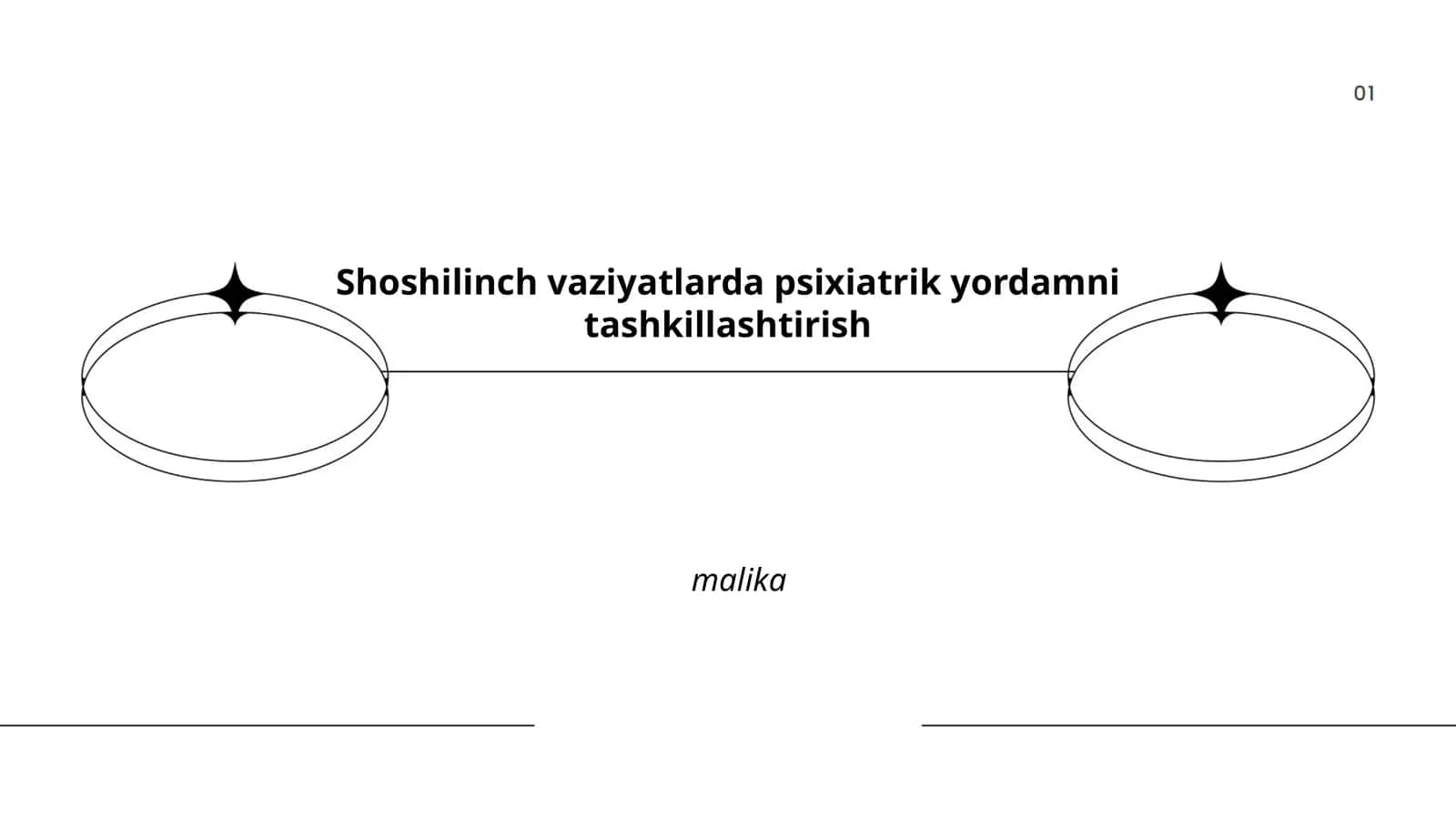 Shoshilinch vaziyatlarda psixiatrik yordamni tashkillashtirish malika