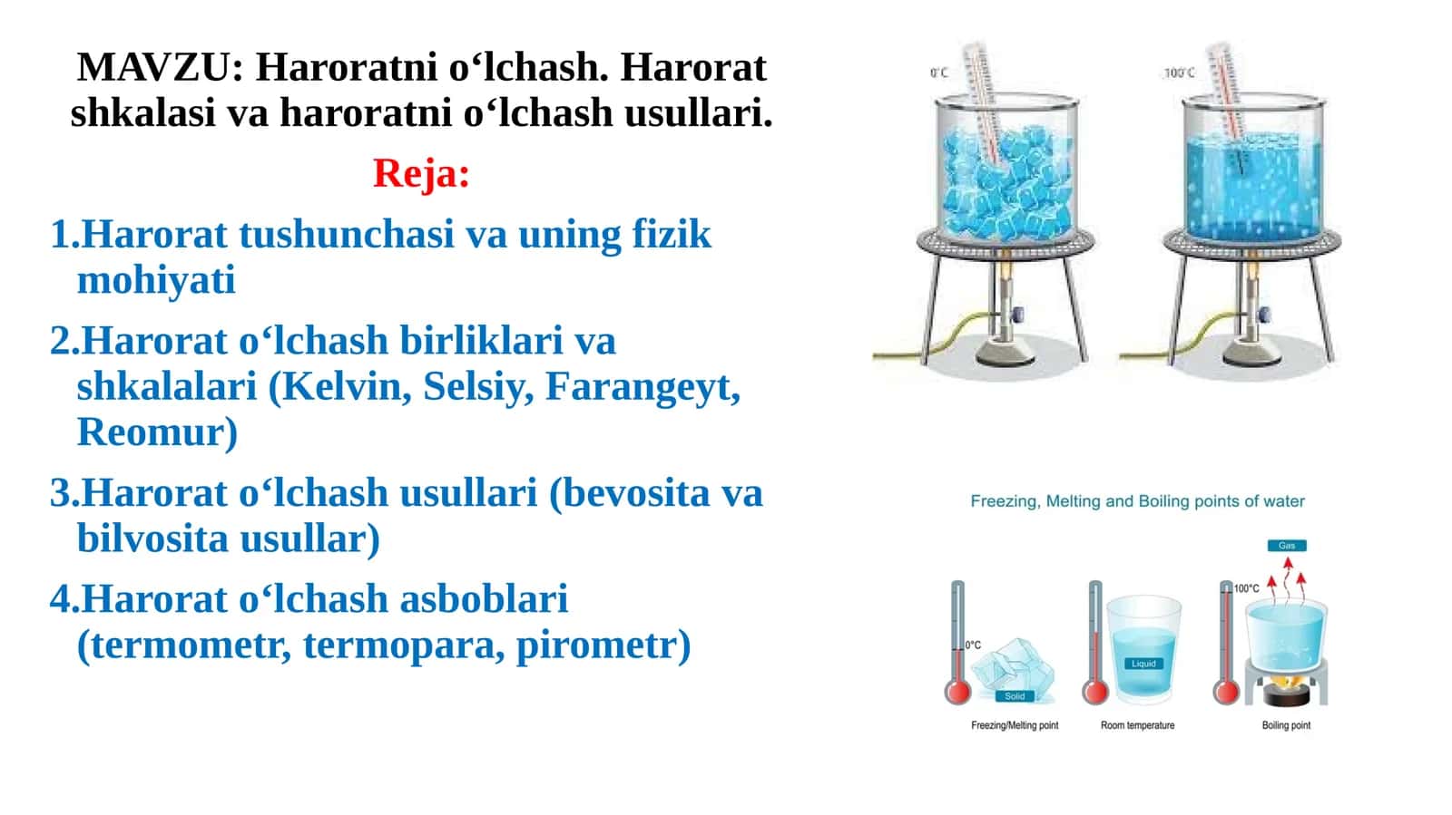 Haroratni o'lchash