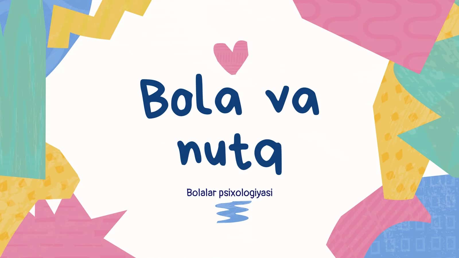 Bola va nutq