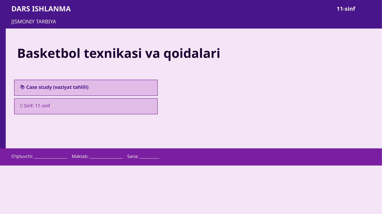 Basketbol texnikasi va qoidalari