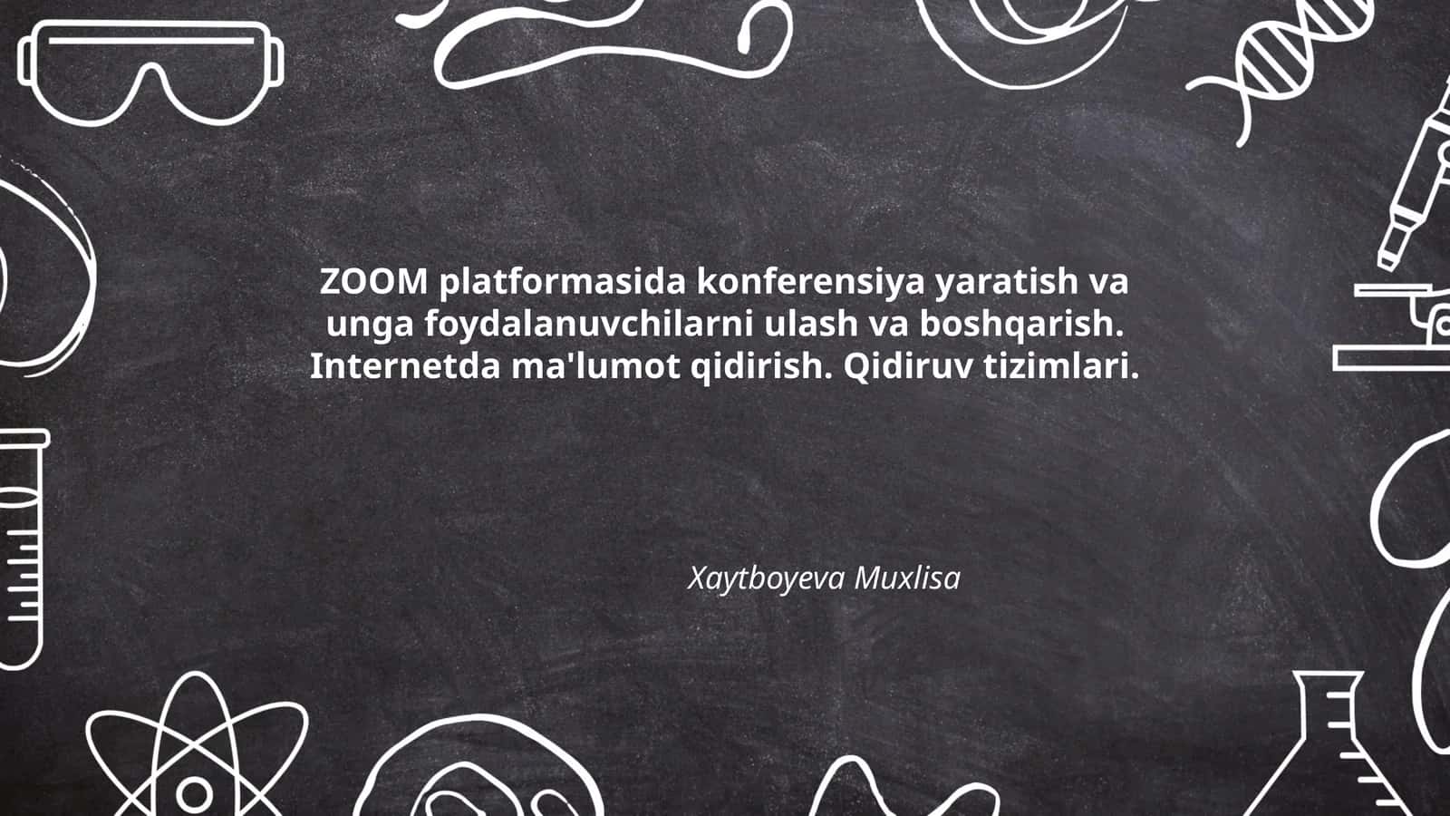 Zoom platformasida konferensiya yaratish