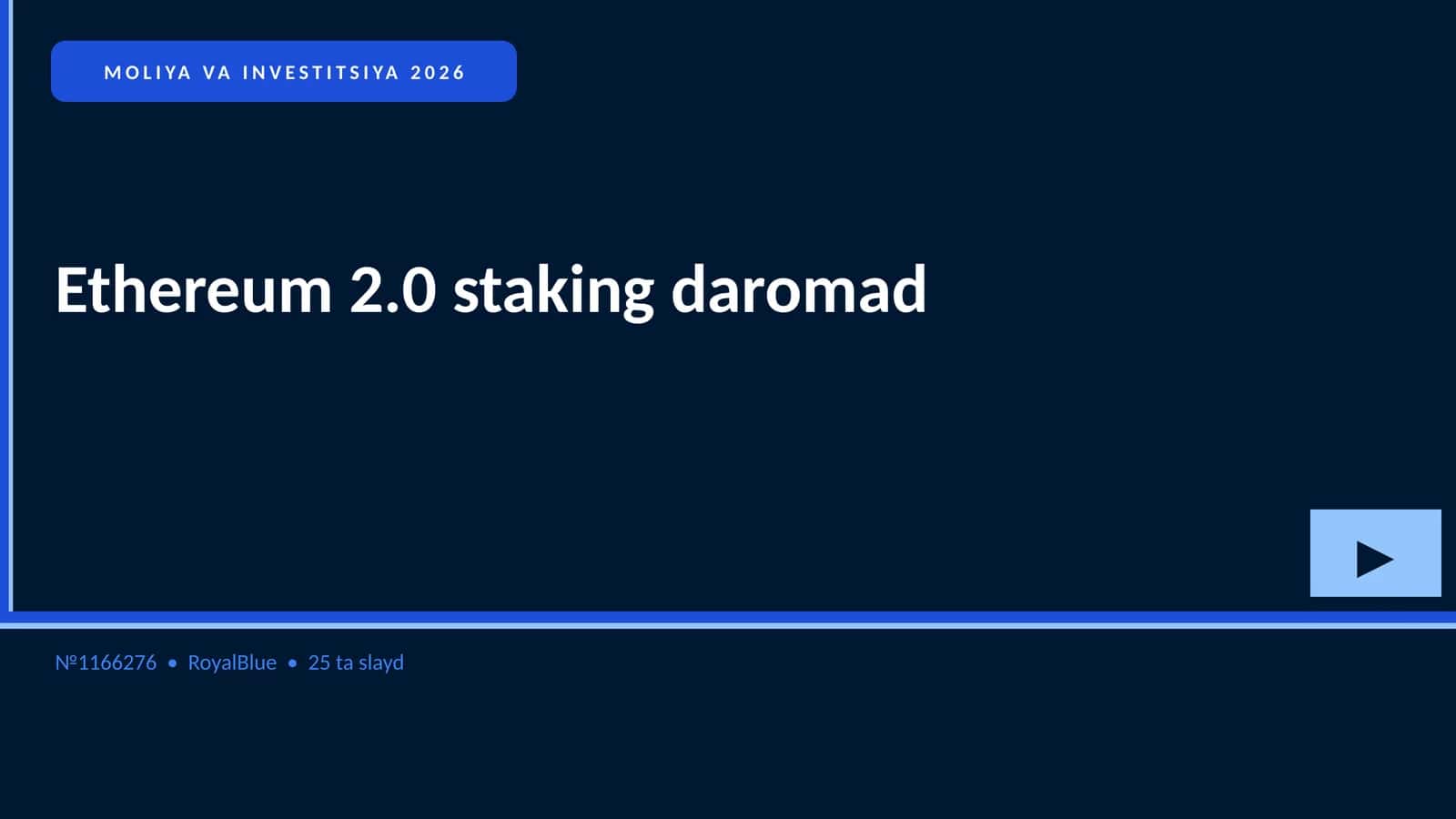 Ethereum 2.0 staking daromad
