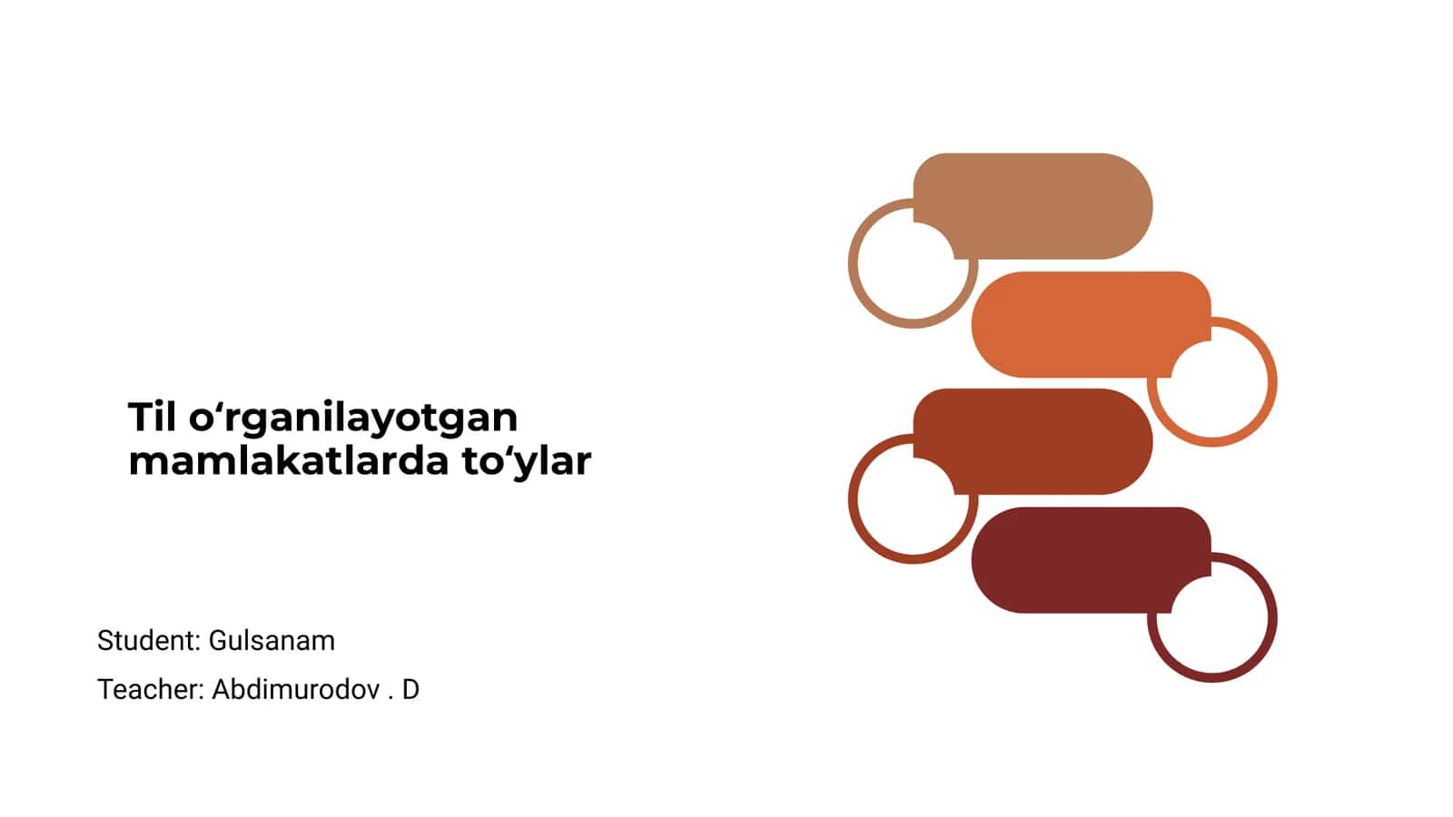 Til oʻrganilayotgan mamlakatlarda toʻylar