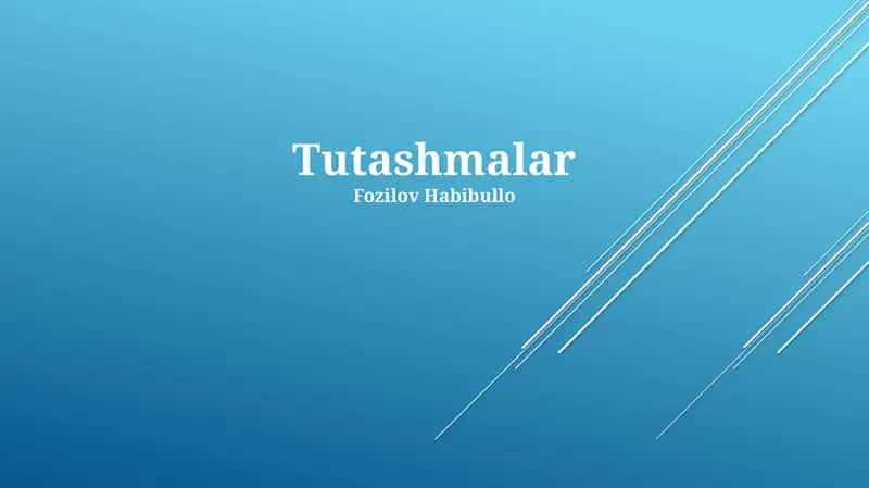 Tutashmalar