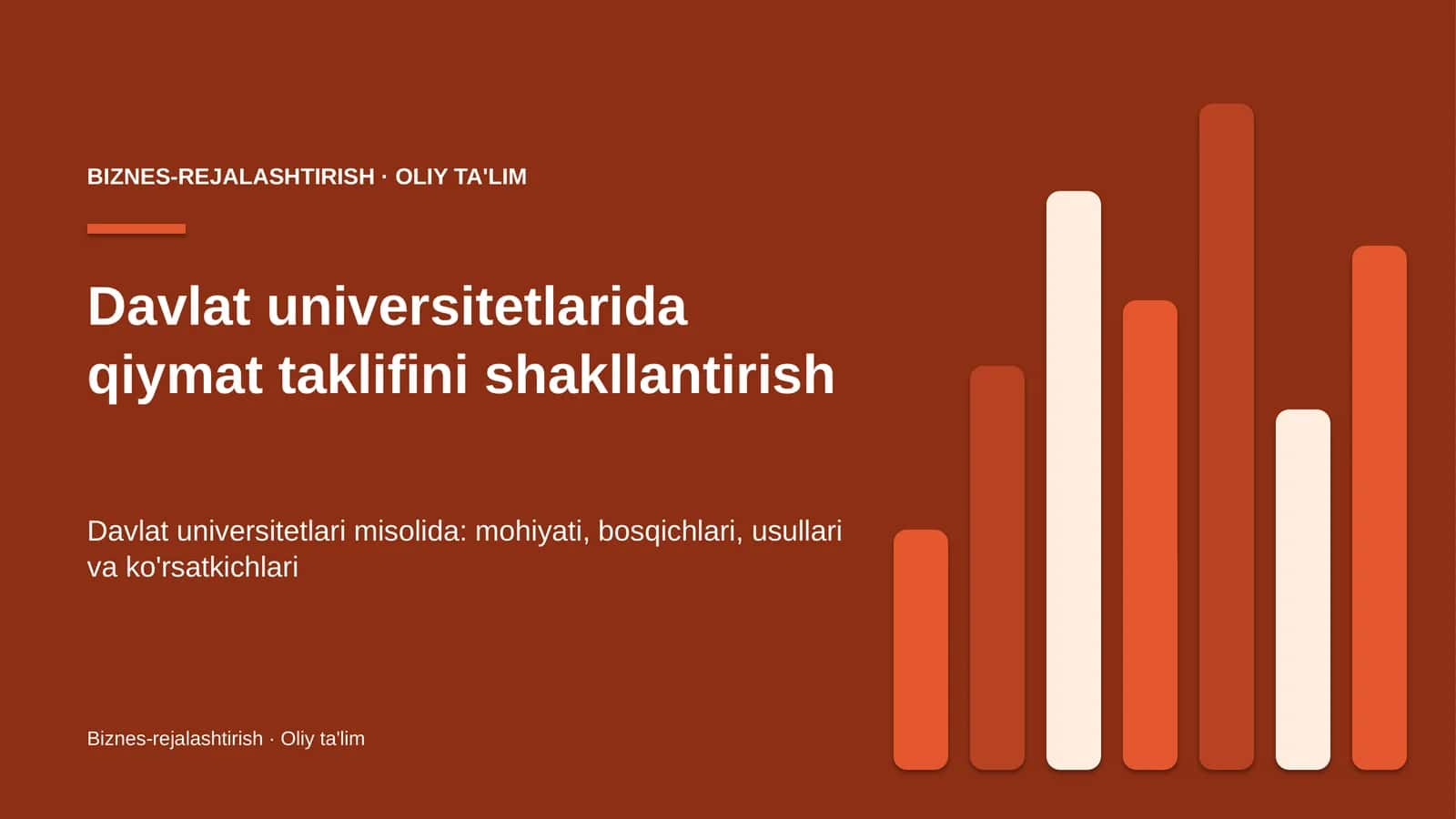 davlat universitetlarida qiymat taklifini shakllantirish 3950