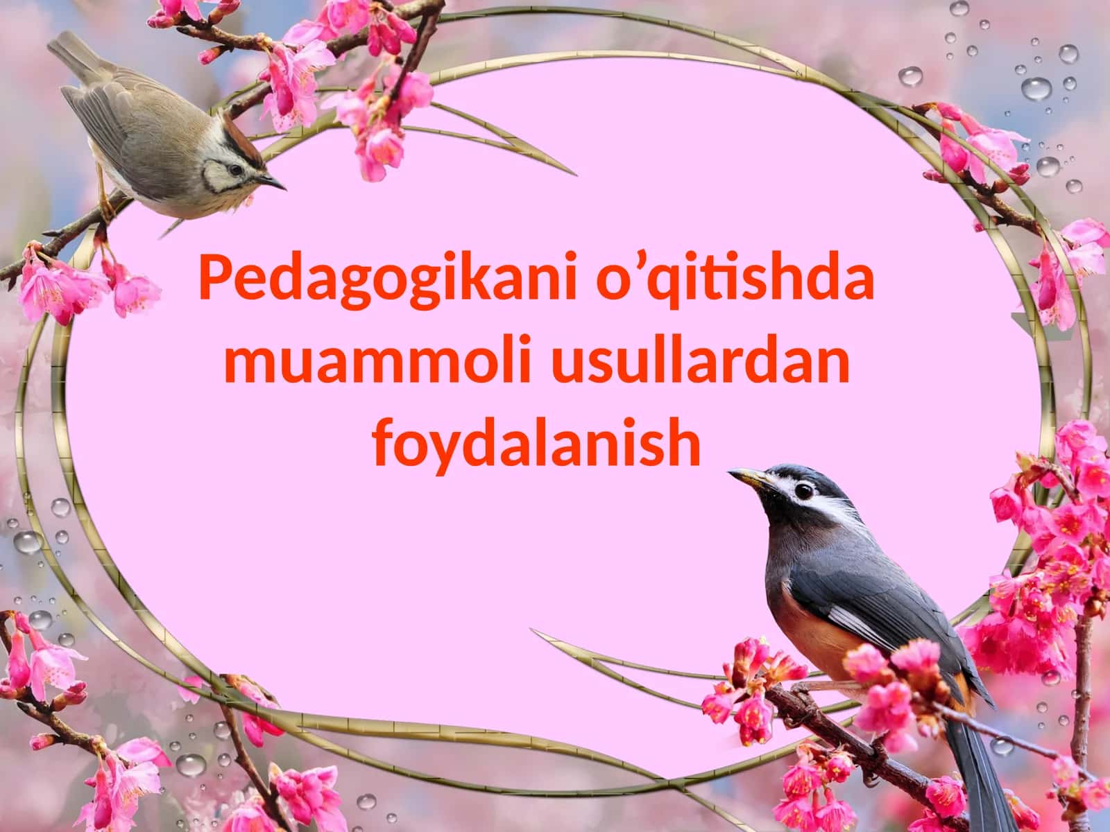 Pedagogikani o’qitishda muammoli usullardan foydalanish
