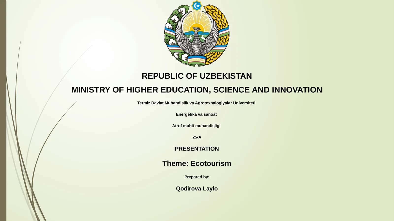 Ecotourism