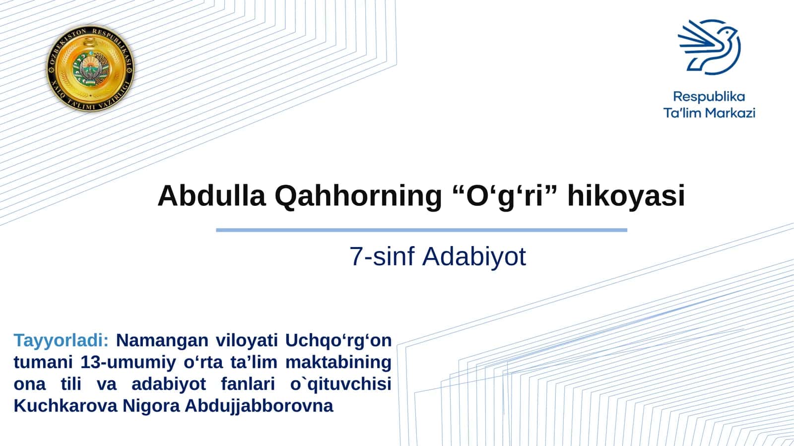 Abdulla Qahhorning “O‘g‘ri” hikoyasi