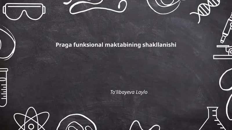 Praga funksional maktabining shakllanishi