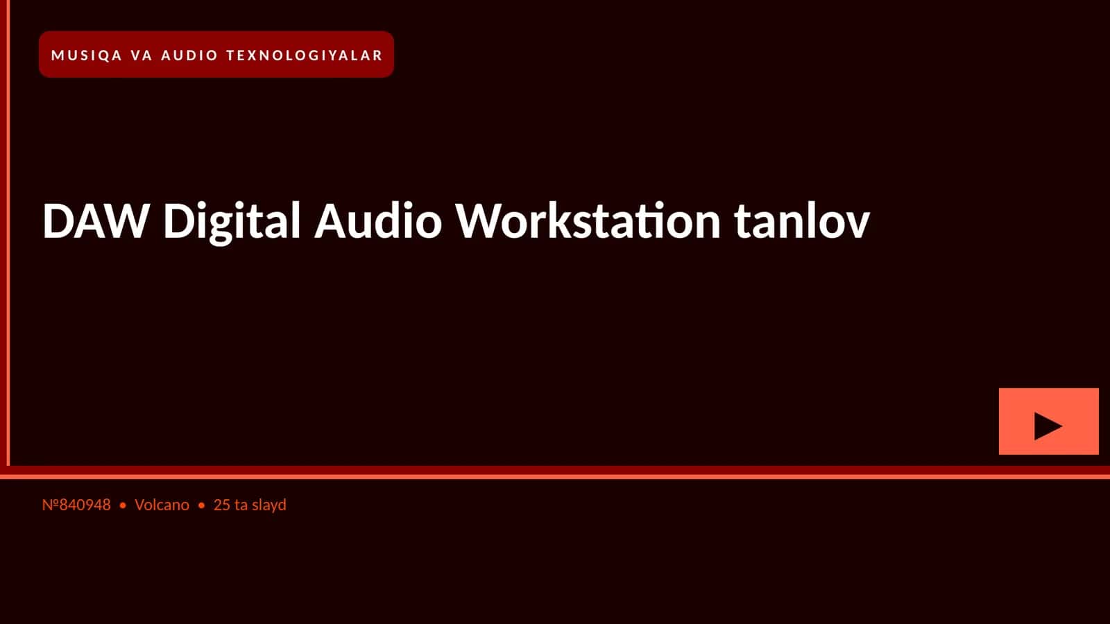 DAW Digital Audio Workstation tanlov