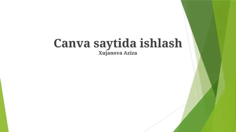 Canva Xususiyatlari va Imkoniyatlari