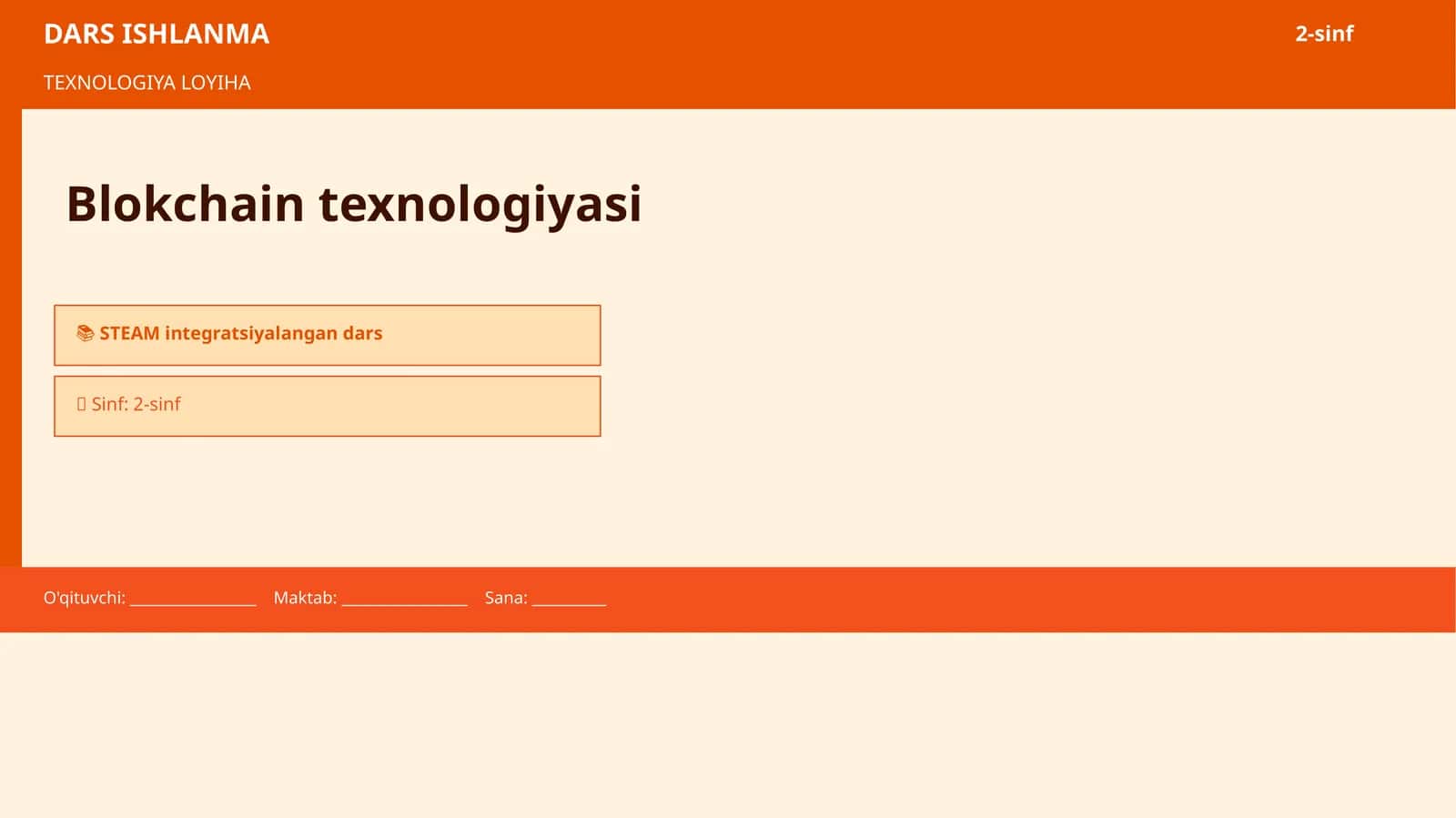 Blokchain texnologiyasi