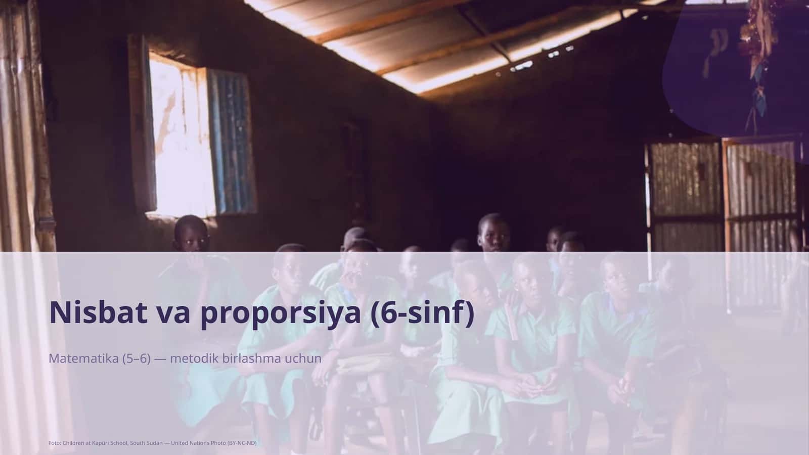 Nisbat va proporsiya (6-sinf)