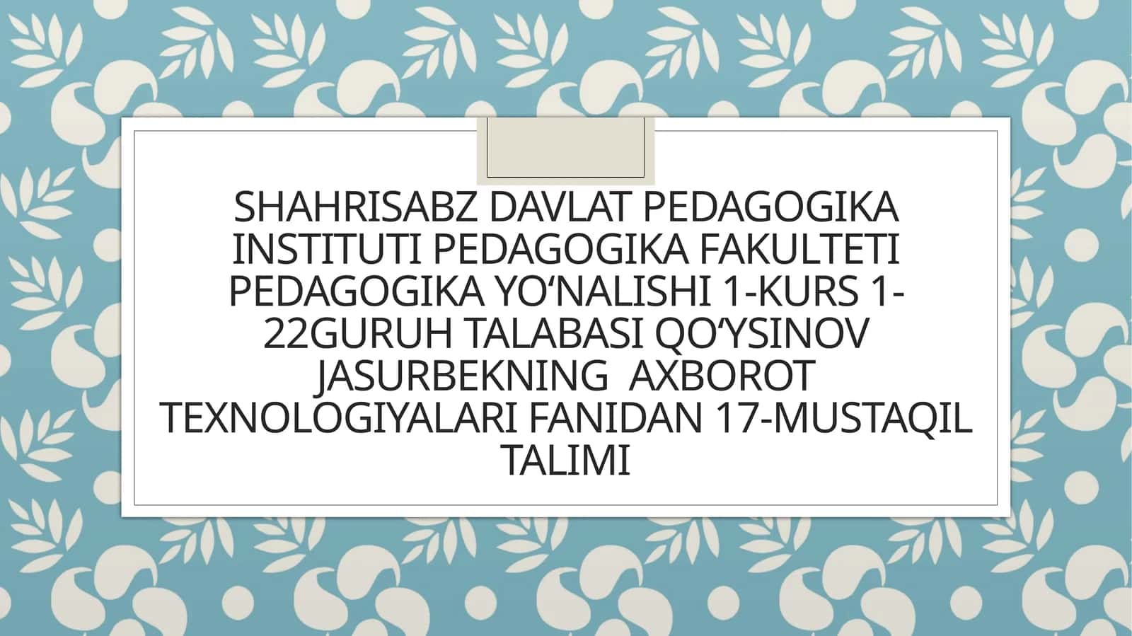 Pedagogik dasturiy vositalar yaratishga qoʻyiladigan talablar