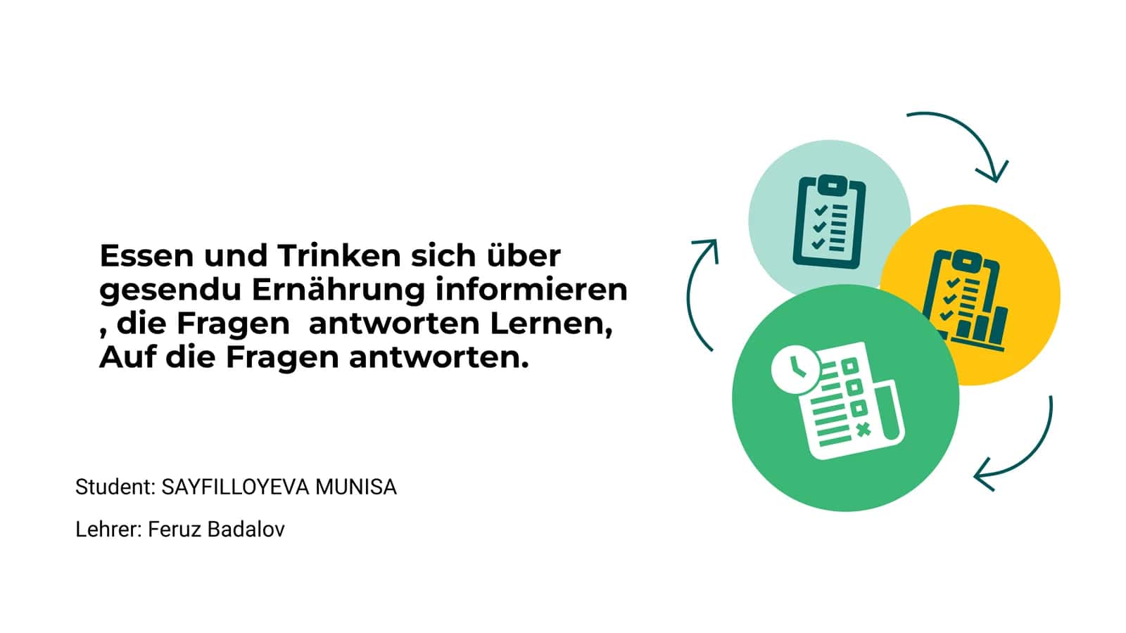 Grundlagen der gesunden Ernährung
